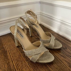 Steve Madden Sparkly Sandal Heels, size 39